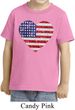 Distressed USA Heart Toddler Shirt