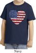 Distressed USA Heart Toddler Shirt
