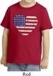 Distressed USA Heart Toddler Shirt
