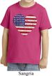 Distressed USA Heart Toddler Shirt