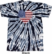 Distressed USA Heart Twist Tie Dye Shirt