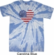 Distressed USA Heart Twist Tie Dye Shirt
