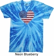 Distressed USA Heart Twist Tie Dye Shirt