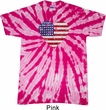 Distressed USA Heart Twist Tie Dye Shirt