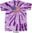 Distressed USA Heart Twist Tie Dye Shirt
