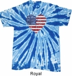Distressed USA Heart Twist Tie Dye Shirt