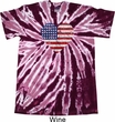 Distressed USA Heart Twist Tie Dye Shirt