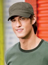 District Military Hat Cap Distressed Twill