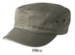 District Military Hat Cap Distressed Twill