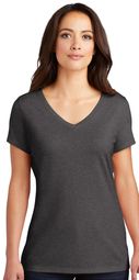 District Women’s Perfect Tri V-Neck Tee - Heathered Charcoal, LARGE District Women’s Perfect Tri V-Neck Tee - Heathered Charcoal, LARGE