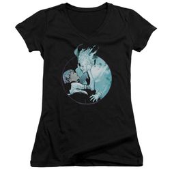 Doctor Mirage Juniors V Neck Shirt Circle Mirage Black T-Shirt