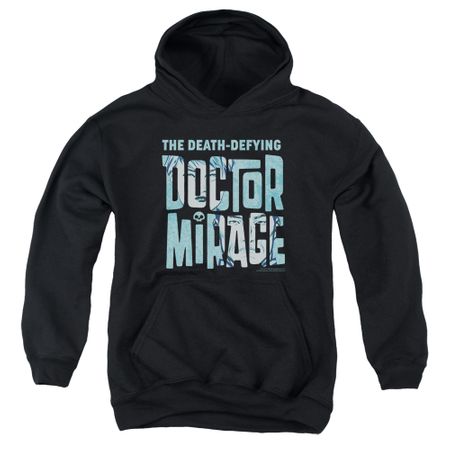 Doctor Mirage Kids Hoodie Character Logo Black Youth Hoody