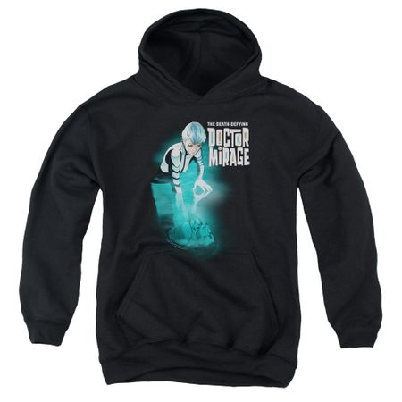 Doctor Mirage Kids Hoodie Crossing Over Black Youth Hoody