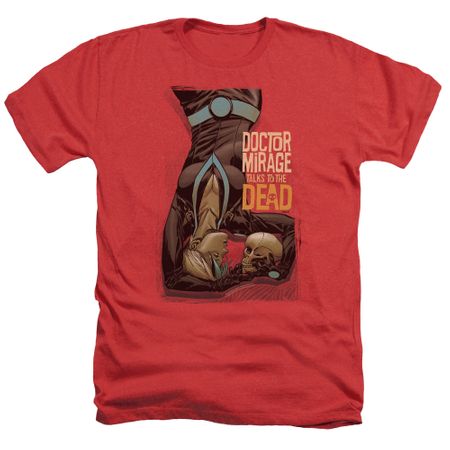 Doctor Mirage Shirt Talks To The Dead Heather Red T-Shirt