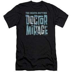 Doctor Mirage Slim Fit Shirt Character Logo Black T-Shirt