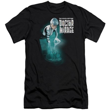 Doctor Mirage Slim Fit Shirt Crossing Over Black T-Shirt