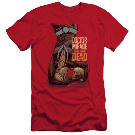 Doctor Mirage Slim Fit Shirt Talks To The Dead Red T-Shirt