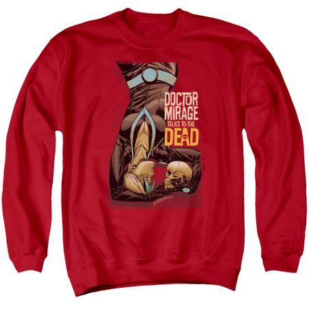 Doctor Mirage Sweatshirt Talks To The Dead Adult Red Sweat Shirt