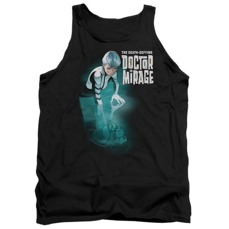 Doctor Mirage Tank Top Crossing Over Black Tanktop