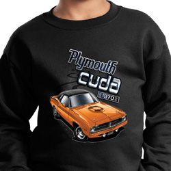 Dodge 1970 Plymouth Hemi Cuda Kids Sweat Shirt