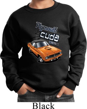 Dodge 1970 Plymouth Hemi Cuda Kids Sweat Shirt