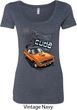 Dodge 1970 Plymouth Hemi Cuda Ladies Scoop Neck Shirt