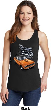 Dodge 1970 Plymouth Hemi Cuda Ladies Tank Top