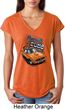 Dodge 1970 Plymouth Hemi Cuda Ladies Tri Blend V-Neck Shirt