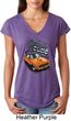 Dodge 1970 Plymouth Hemi Cuda Ladies Tri Blend V-Neck Shirt