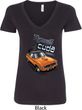 Dodge 1970 Plymouth Hemi Cuda Ladies V-Neck Shirt