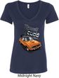 Dodge 1970 Plymouth Hemi Cuda Ladies V-Neck Shirt