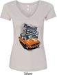 Dodge 1970 Plymouth Hemi Cuda Ladies V-Neck Shirt