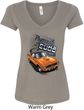 Dodge 1970 Plymouth Hemi Cuda Ladies V-Neck Shirt