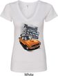 Dodge 1970 Plymouth Hemi Cuda Ladies V-Neck Shirt