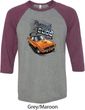 Dodge 1970 Plymouth Hemi Cuda Mens Raglan Shirt