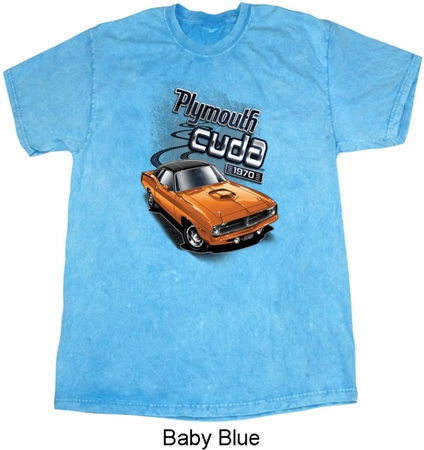 Dodge 1970 Plymouth Hemi Cuda Mineral Tie Dye Shirt