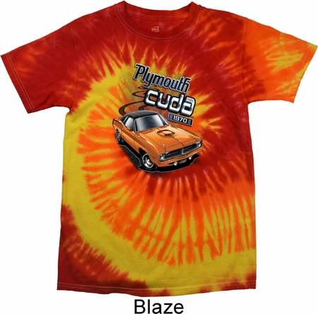 Dodge 1970 Plymouth Hemi Cuda Tie Dye Shirt