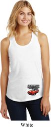Dodge American Made Muscle Bottom Print Ladies Racerback Tank Top