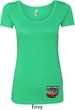 Dodge American Made Muscle Bottom Print Ladies Scoop Neck Shirt