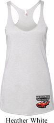 Dodge American Made Muscle Bottom Print Ladies Tri Blend Racerback
