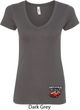 Dodge American Made Muscle Bottom Print Ladies V-Neck Shirt