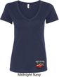 Dodge American Made Muscle Bottom Print Ladies V-Neck Shirt