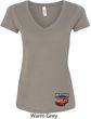 Dodge American Made Muscle Bottom Print Ladies V-Neck Shirt