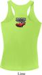 Dodge American Made Muscle Neck Print Ladies Dry Wicking Racerback