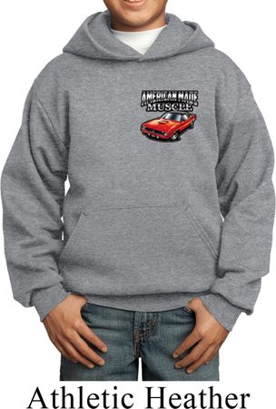 Dodge American Made Muscle Pocket Print Kids Hoody