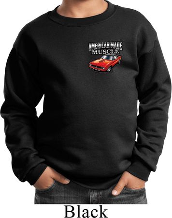 Dodge American Made Muscle Pocket Print Kids Sweat Shirt