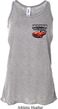 Dodge American Made Muscle Pocket Print Ladies Flowy Racerback Tanktop