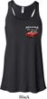 Dodge American Made Muscle Pocket Print Ladies Flowy Racerback Tanktop