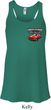 Dodge American Made Muscle Pocket Print Ladies Flowy Racerback Tanktop