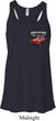 Dodge American Made Muscle Pocket Print Ladies Flowy Racerback Tanktop